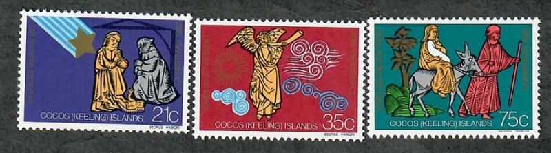 Cocos Island #104 - 106 Mint Hinged singles