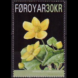 FAROE IS. 2008 - Scott# 501 Flowers Set of 1 NH