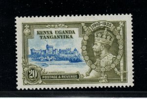 Kenya Uganda Tanzania SG #124h Very Fine Never Hinged Dot By Flagstaff Variety