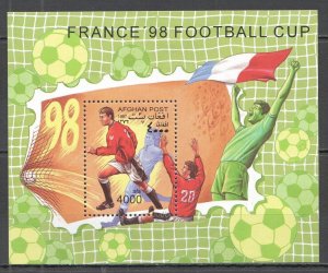 B1015 1997 Afghanistan Sport Football World Cup France 1998 1Bl Mnh