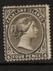 Falkland Islands #8 Mint Fine Original Gum Hinged Watermark 2 Sideways
