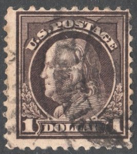 SC#518 $1.00 Franklin Single (1917) Used