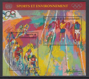 UN Geneva 291 Olympics Souvenir Sheet MNH VF