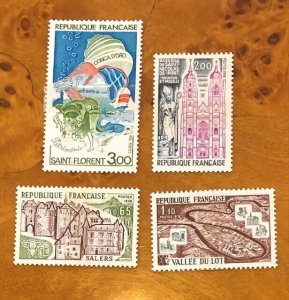 Stamp France Scott #1403-1406 NH