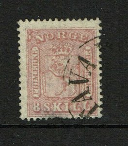 Norway SC# 9 Used - Small Bottom Thin - S16120 