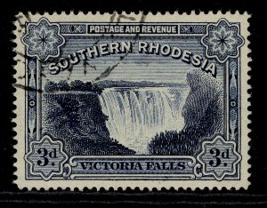 SOUTHERN RHODESIA GV SG30, 3d deep ultramarine, FINE USED.