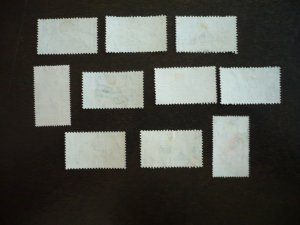 Stamps - Barbados - Scott# 216-223,225,226 - Used Part Set of 10 Stamps