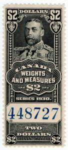 (I.B) Canada Revenue : Weights & Measures $2