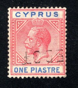 Cyprus, SC# 76,   F/VF, Used, King George V,  CV $45.00  .......1580086
