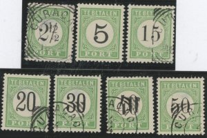 Netherlands Antilles (Curacao) #J1/J2/J5/J6/J8-J10 Used Single