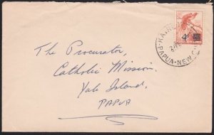 PAPUA NEW GUINEA 1959 cover to Yule Island - KAIRUKU cds...................A7966