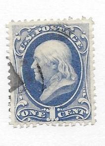 United States, 145, 1c Franklin Ultra Single,**Used**#3