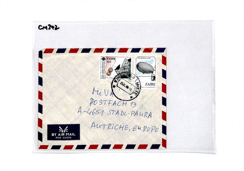 ZAIRE Missionary Air Mail MIVA Austria Cover CM342