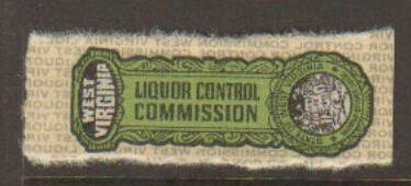 West Virginia Liquor Commission Stamp (decal)