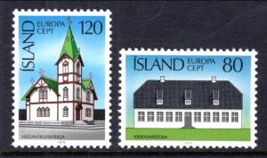 Iceland 506-507 Architecture MNH VF