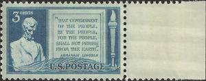 # 978 MINT NEVER HINGED GETTYSBURG ADDRESS