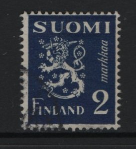 Finland    #171  used  1930   Lion  2m indigo