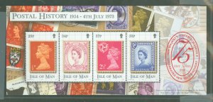 Isle of Man #500  Souvenir Sheet (Queen)