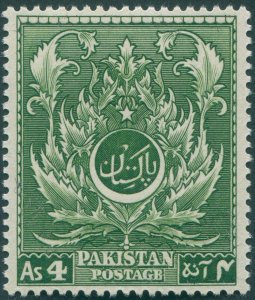 Pakistan 1951 4a green SG58 unused