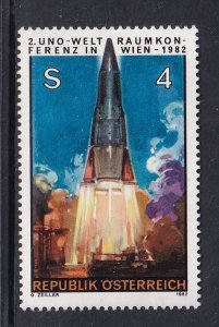 Austria  #1219 MNH  1982  peaceful uses outer space conference