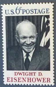 US #1383 MNH Single Dwight David Eisenhower SCV $.25 L16