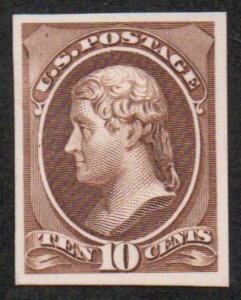 USA #209 P4 XF, proof on cardboard, nicely centered, SELECT!