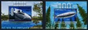 Guinea 2076-8 MNH First Zeppelin Flight, Airships