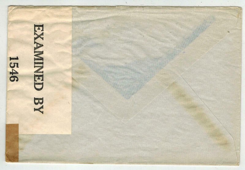 1942 Clipper Airmail Honolulu Hawaii To USA C29 20c Solo Use EXAMINED TAPE WW2