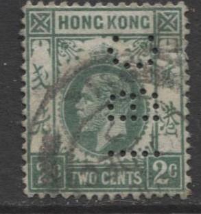 Hong Kong - Scott 130 - KGV- Definitive-1921- Used- Single 2c Stamp