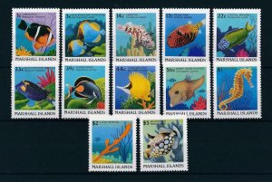 [49732] Marshall Islands 1988 Marine life fish 12 Values MNH