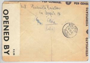 ITALY - POSTAL HISTORY: AMERICAN OCCUPATION of SICILY: Cover to SWITZERLAND 1945