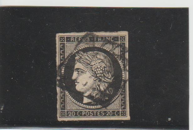 France  Scott#  3  Used  (1849 Ceres)