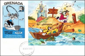 Grenada 1327-1332 Disney's Set of Two U/A FDCs