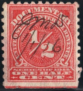 R206 1/2¢ Documentary Stamp (1914) Used