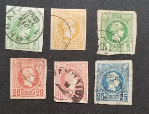 GREECE Vintage Stamp Lot Used Collection T5173