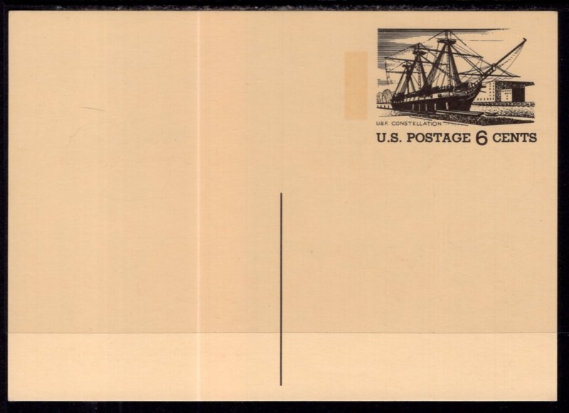 US UX61 USS Constellation Postal Stationary Postal Card Unused