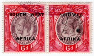 (I.B) South-West Africa Revenue : Duty Stamp 6d