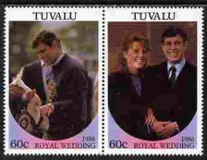 Tuvalu 1986 Royal Wedding (Andrew & Fergie) 60c with ...