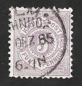 German State Wurttemberg 1875 - U - Scott #58