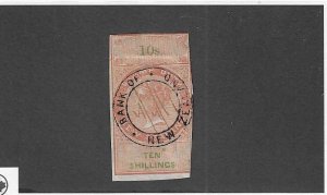 NEW ZEALAND 10 SHILLING REVENUE STAMP