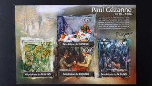 Art - Burundi 2012. - Paul Cezane ** MNH Sheet