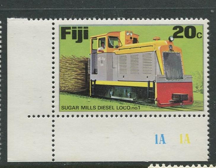 Fiji - Scott 363 - Locomotives - 1976 - MNH- Single 20c Stamp