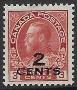 Canada 140  1926  2 cent OP  VF  Mint  NH