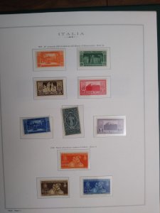 collection in album Italy 1929-45 in a beautiful Marini hingeless album CV $1575