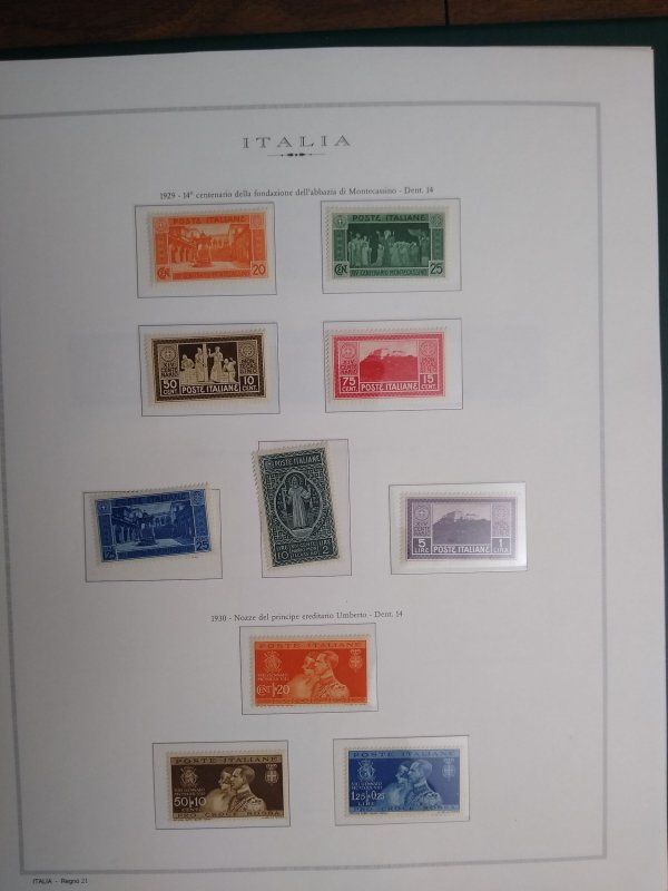 collection in album Italy 1929-45 in a beautiful Marini hingeless album CV $1575