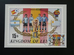 football world cup Uruguay 1930 maximum card Lesotho (Argentina vs Uruguay)