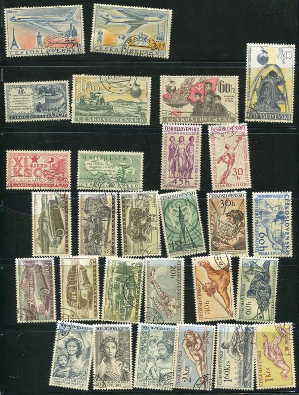 Czechoslovakia 1948 and up Accumulation Used Complete sets  cz2060hs