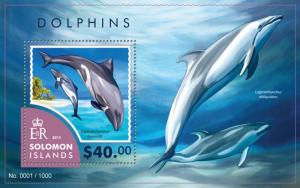 SOLOMON ISLANDS 2015 SHEET DOLPHINS MARINE LIFE slm15403b