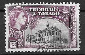 Trinidad Tobago 1953 12 cent Queen Elizabeth II, used, Scott #79