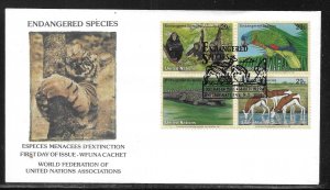 United Nations NY 642a 1994 Endangered Species WFUNA Cachet FDC First Day Cover
